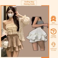 Chân váy tennis nữ Chân váy xếp ly có quần bảo hộ phong cách Hàn Quốc - HX11