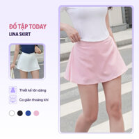 Chân váy thể thao nữ Lina Skirt chơi pickleball, cầu lông, tennis Today U Wear