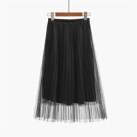 Chân váy thu đông voan xếp ly 2017