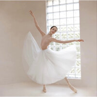 Chân váy tutu trắng múa bale người lớn hàng cao cấp có sẵn HCM