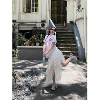 chân váy vạt xéo