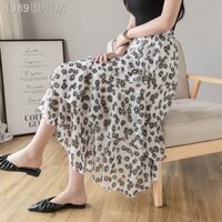 Chân Váy Voan 2 Vạt Chéo , Cạp Chun , có lót trong