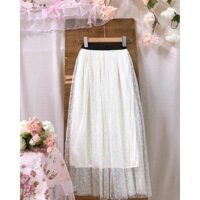 Chân váy voan chấm bi [2hand]