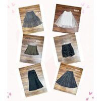 Chân váy voan, Chân váy xếp ly, chân váy nhún, chân váy dài thanh lý_cv