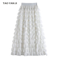 CHÂN VÁY VOAN DÀI NHIỀU TẦNG LƯNG THUN DÀI THỜI TRANG