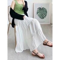 CHÂN VÁY VOAN DÀI PHONG CÁCH HÀN QUỐC (3 MÀU)