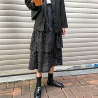 Chân Váy voan dài tầng quãng châu P162