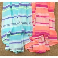 Chân váy voan kẻ sọc ngang Place