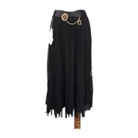 Chân Váy Voan Xếp Ly Đen