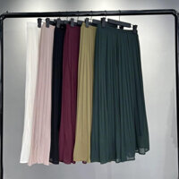 Chân váy voan xếp ly