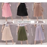 Chân váy voan xếp ly