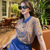 Chân váy xanh coban