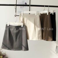 Chân Váy Xẻ Tà Trước Dáng Ngắn - Có Size Lớn ་ 𝄒