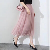 CHÂN VÁY XẾP LI DÀI_CHÂN VÁY REN XÒE XẾP LI DÁNG DÀI3  [HÀNG ĐẸP LOẠI 1]