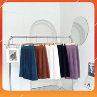 Chân váy xếp ly công sở chất vải Mango sạn cao cấp mix áo sơ mi siêu tôn dáng mềm mịn thoáng mát thiết kế Eva Lover