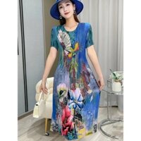 Chân Váy Xếp Ly Dáng Ôm Dài Qua Gối Plus Size
