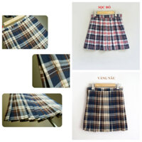 Chân váy xếp ly kẻ caro Quảng Châu cho nữ LS_CV060