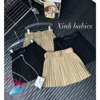 Chân váy xếp ly kèm đai nịt thời trang ,chân váy quốc dân cho bé ,chất liệu dày dặn đứng phom size 10-35kg