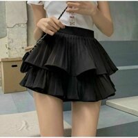 Chân Váy Xếp Ly Ngắn Hai Tầng Siêu Xinh (có lót trong)