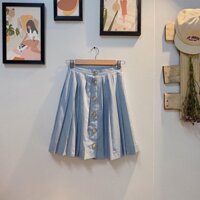 CHÂN VÁY XẾP LY XANH PASTEL - HÀNG NHẬT -@luna.maay