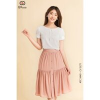 Chân váy xòe A, chân juyp ngắn lửng G9moza dáng váy midi chất voan thoáng mát hợp thời trang 9271 - Hàng nhập khẩu