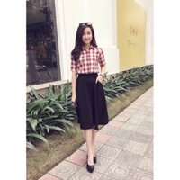 Chân váy xoè dài có túi