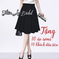 Chân váy xòe dài ngang gối tke