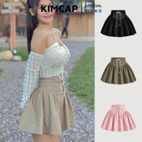 Chân váy xoè đan dây nơ trắng - hàng Auth (4 màu)