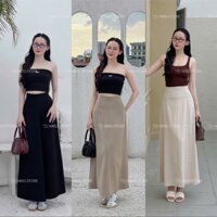 CHÂN VÁY XOÈ DÁNG DÀI NÀNG THƠ 8 MẢNH VẢI GOLD NHẬT CAO CẤP