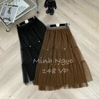 CHÂN VÁY XOÈ DÁNG DÀI VON NHIỀU LỚP-hàng Quảng Châu