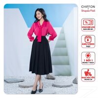 Chân váy xòe xếp ly Chiffon