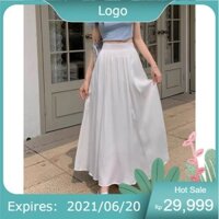 Chân Váy Xoè Xếp Ly Dáng Dài Maxi 90cm Váy Cạp Cao 7cm  Khoá Lệ Hông  Phủ 2 Lớp Chất Đũi Vân Mây Siêu Đẹp