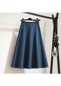 Chân váy xòe Zarha sang trọng - xanh cổ vịt - XL