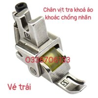 Chân vịt 1 ly tra khoá, trần bông có bánh xe chống nhăn-Dùng máy công nghiệp 1 kim