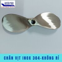 Chân Vịt Inox 2 Cánh 6.5hp, Lỗ Ren 14mm, Dùng Cho Động Cơ Xăng, Chân Vịt Chạy Thuyền, Chạy Xuồng