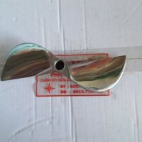 chân vịt inox 2 cánh máy yanmar 2hs66 d6 s65 e6 f6 mủi nhọn loại bóng gương  cam kết như hình giá sỉ