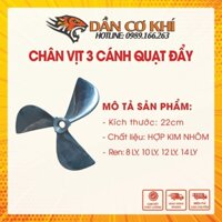 Chân Vịt Nhôm Đúc 3 Cánh Chạy Xuồng, Ghe Phụ Kiện Phanh