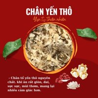 Chân Yến THÔ Nguyên chất 100% + TẶNG KÈM NHÍP, táo đỏ, đường phèn: Yến Sào Linh Chi