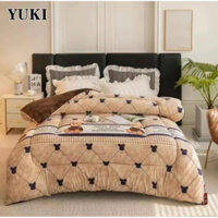 chăn yuki lông thỏ dày dặn ấm áp cho mùa đông - chăn xuất Nhật