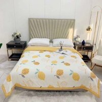 Chăn ZaraHome - mẫu vàng quả chanh