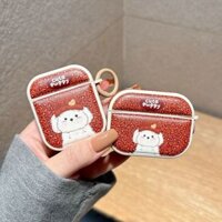 【ChanChan】Ốp Airpod 1 2 3 4 Pro, Ốp Airpod White Puppy Cute Dễ Thương Chống Xước, Chống Sốc Ốp Lưng IPhone Apple