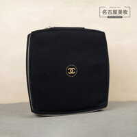 Chanel Đen Hộp Đựng Trang Sức Rỗng Hộp Đựng Mỹ Phẩm Dây Kéo Bảo Quản Túi Đựng Mỹ Phẩm Canvas Thêu Cao Cấp Dung Tích Lớn