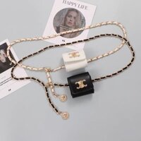 Chanel Phong Cách Eo Dây Xích Túi Phụ Kiện Dây Xích Nữ Trang Trí Phù Hợp Với Đầm Quần Jean Da Mini Túi Eo Nhỏ zy25401