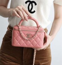 Chanel Vanity Case – Túi Chanel hộp vuông màu hồng