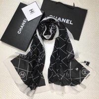 Chanel2609 Tất Cả Trận Đấu Khăn Choàng Khăn Vuông Khăn Thời Trang Khăn Lụa Mới Mỏng Phong Cách Bảo Vệ Cổ Khăn Yếm Gạc Khăn