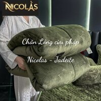 (CHANGA) Chăn lông cừu Nicolas Jadeite 4.7kg, màu rêu (220x240cm) – cái