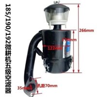 Changchai Changfa Changzhou 185 190192 động cơ diesel làm mát bằng nước, Máy Xới vi mô, Máy Xới vi mô, Bộ lọc không khí năm cấp, phụ kiện nông nghiệp
