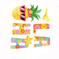 CHANGDA Aloha Hawaiian Tropical Pineapple Garland Bunting Home Party Banners