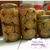 Chanh đào ngâm mật ong 500g chanh, hũ 2kg.