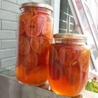 Chanh đào ngâm mật ong đường phèn